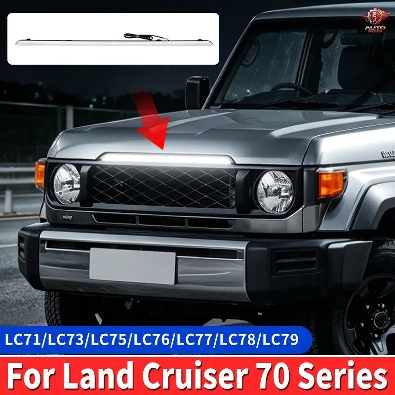 2024-2026 トヨタ ランドクルーザー70 LC71 LC73 LC75 LC79 フロントグリルライト ストリップイルミネーション エクステリア スタイリング 27,027円