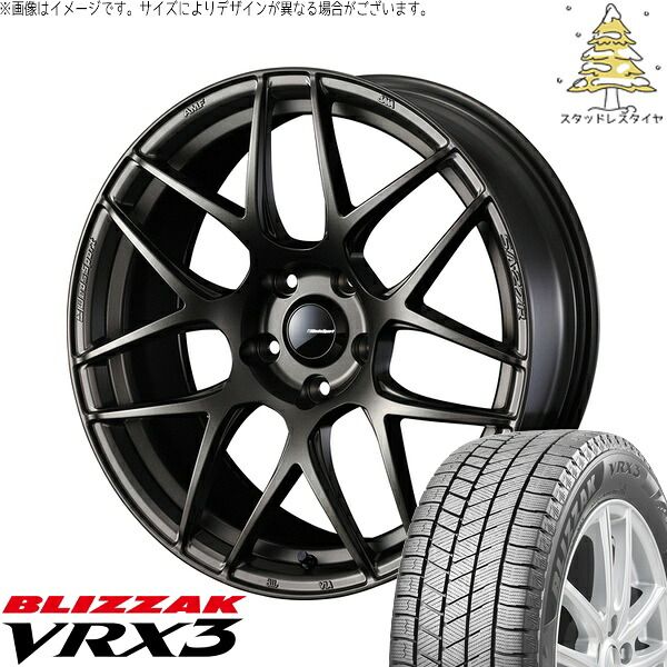 XV フォレスター 225/55R17 スタッドレスタイヤ ホイール 4本セット | ブリヂストン ブリザック VRX3 × ウェッズ ウェッズスポーツ SA27R EJブロンズ 17インチ 6.5J +42 5穴100