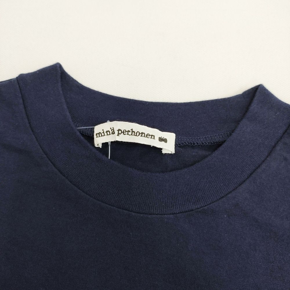 mina perhonen マトリョーシカ半袖カットソーワンピース　美品 mina perhonen choucho 刺繍 ws8175 サイズ36 コットン 半袖