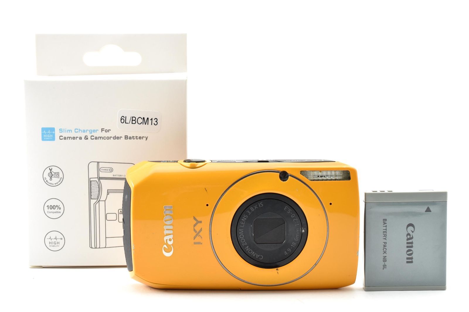 Canon キャノン DIGITAL IXY 30S イエロー /3474 動作OK 返金保証 29,120円