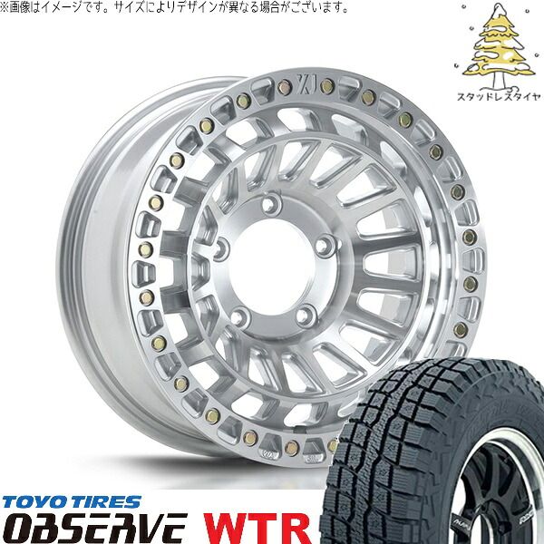 JB64 JB23 JA22 JA12 185/85R16 スタッドレスタイヤ ホイール 4本セット | トーヨータイヤ オブザーブ W/T-R × エムエルジェイ XTREME-J XJ08 グロスマシンド 16インチ 5.5J +20 5穴139.7