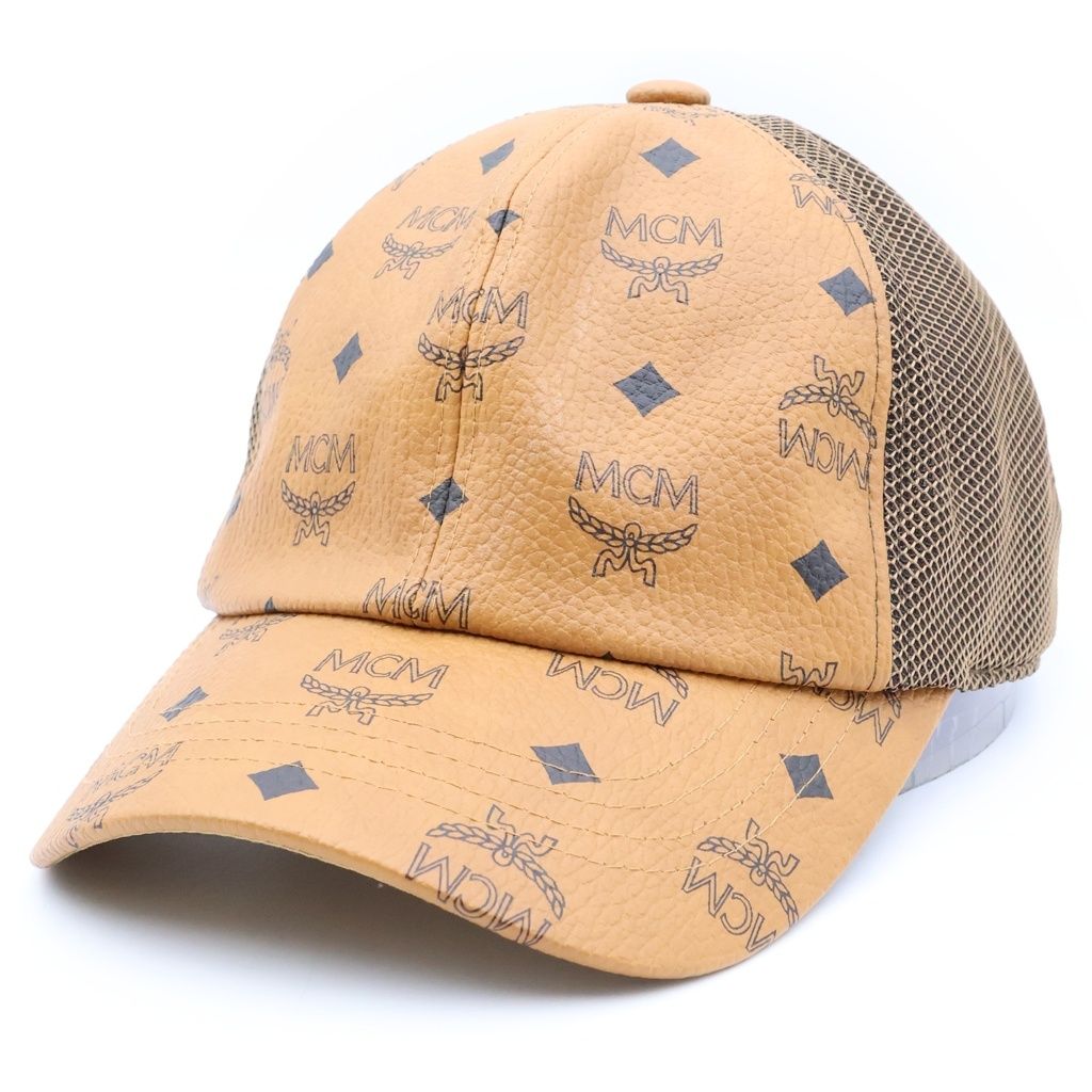 て*主様 MCM ヴィセトス ベースボールキャップ MCM (エム シー エム) ヴィセトス・モノグラム柄 ロゴ メッシュベース