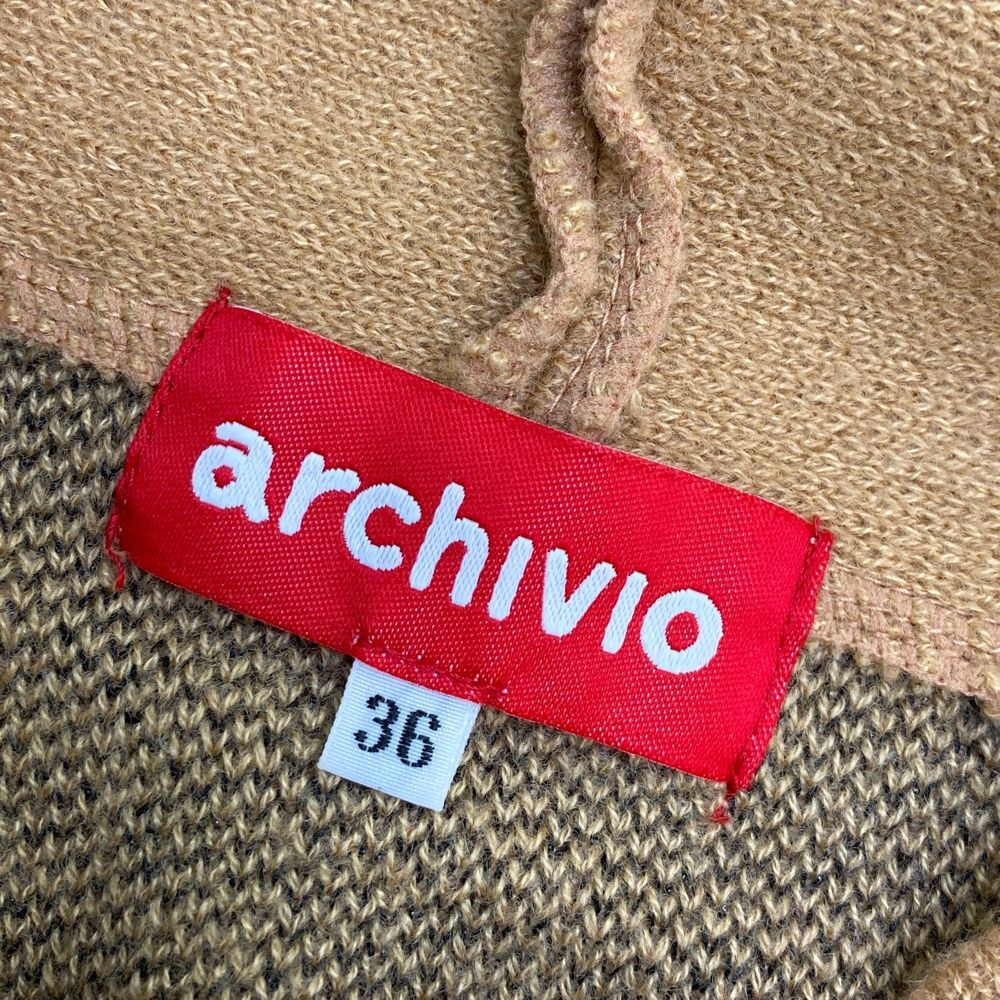 サイズ：36 ARCHIVIO アルチビオ フード付 長袖ニットセーター