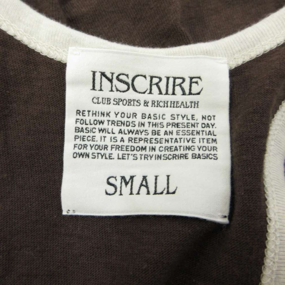 アンスクリア INSCRIRE Wellness T/T タンクトップ トップス Uネック