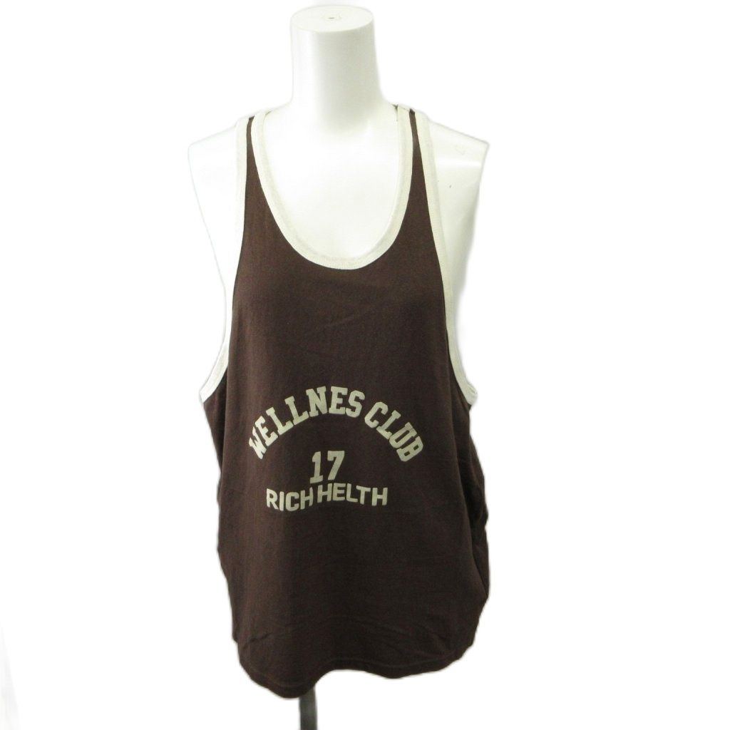 美品です!INSCRIRE/アンスクリア　WELLNESSフロッキーT アンスクリア INSCRIRE Wellness T/T タンクトップ トップス Uネック