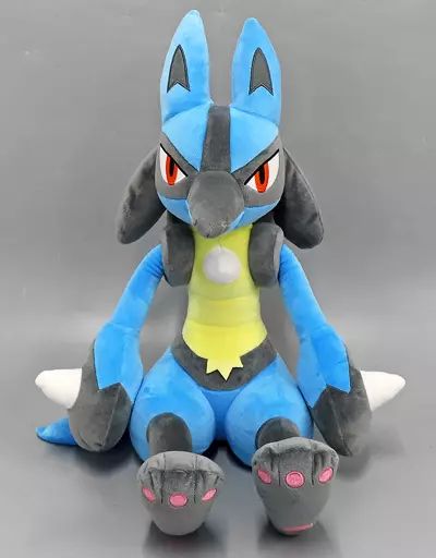 中古】ぬいぐるみ ルカリオ めちゃでかルカリオぬいぐるみ