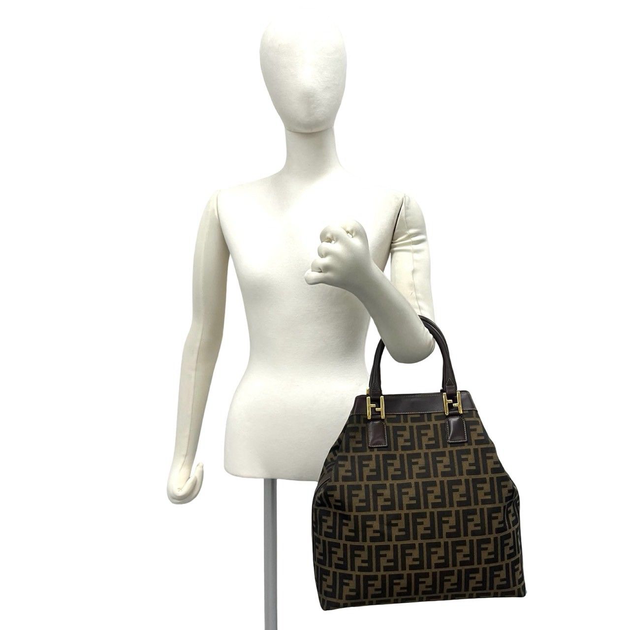 極 美品 希少品 袋付き FENDI フェンディ ヴィンテージ ズッカ FF 柄