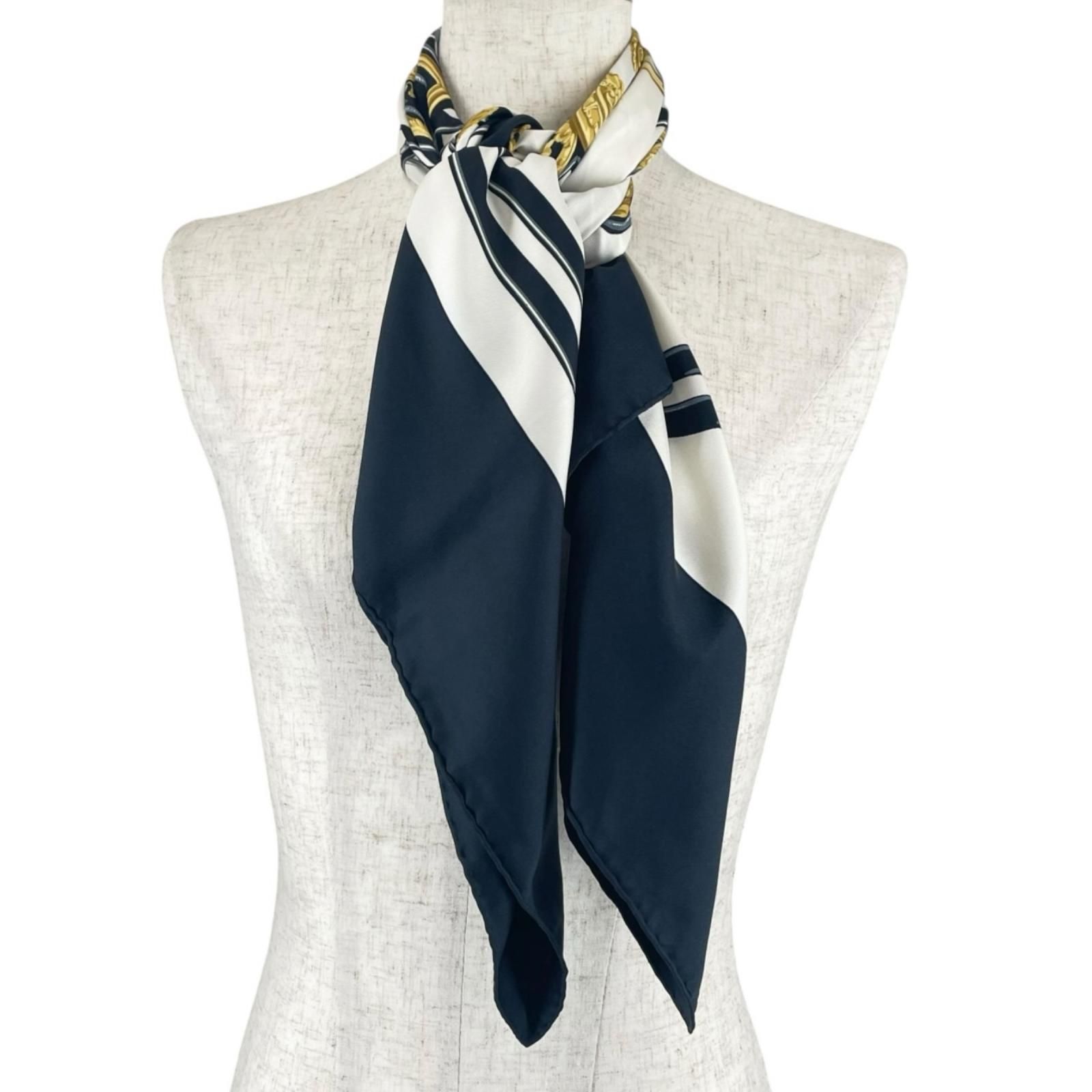 HERMES エルメス カレ 90 BRIDES de GALA H001266S スカーフ シルク