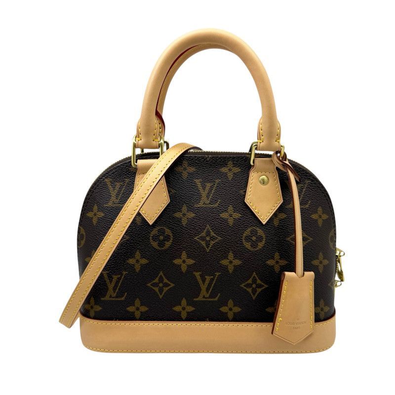 【新品同様】LOUIS VUITTON ルイヴィトン モノグラム アルマBB 2WAY M41055 AA1134 ショルダーバッグ ハンドバッグ 肩掛け 斜め掛け ミニバッグ ブラウン ゴールド金具 美品 レディース 【ブランドギャラリー東心斎橋店】