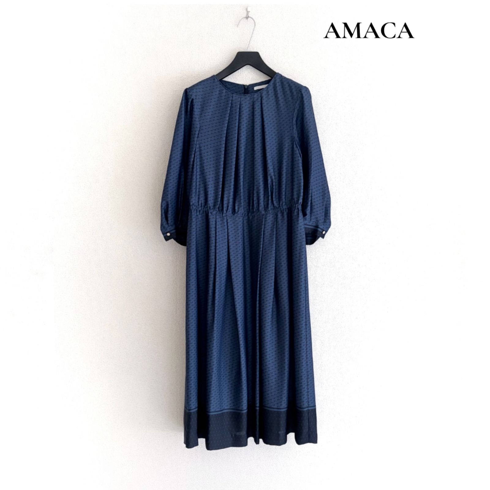 ◇美品◇ AMACA アマカ オーガストベリーワンピース レディース 長袖 