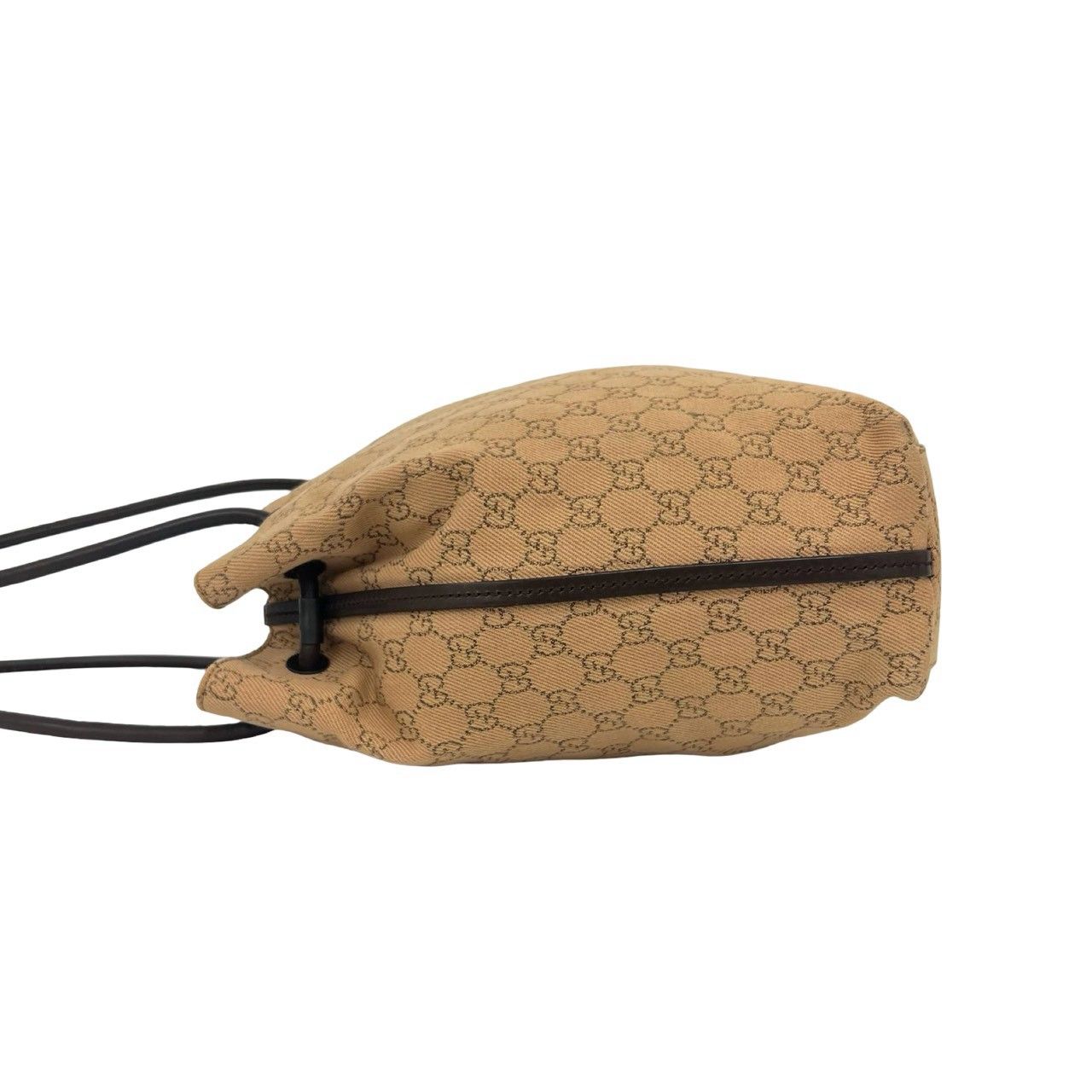 極 美品 希少品 GUCCI グッチ GG 柄 ロゴ キャンバス レザー 本革