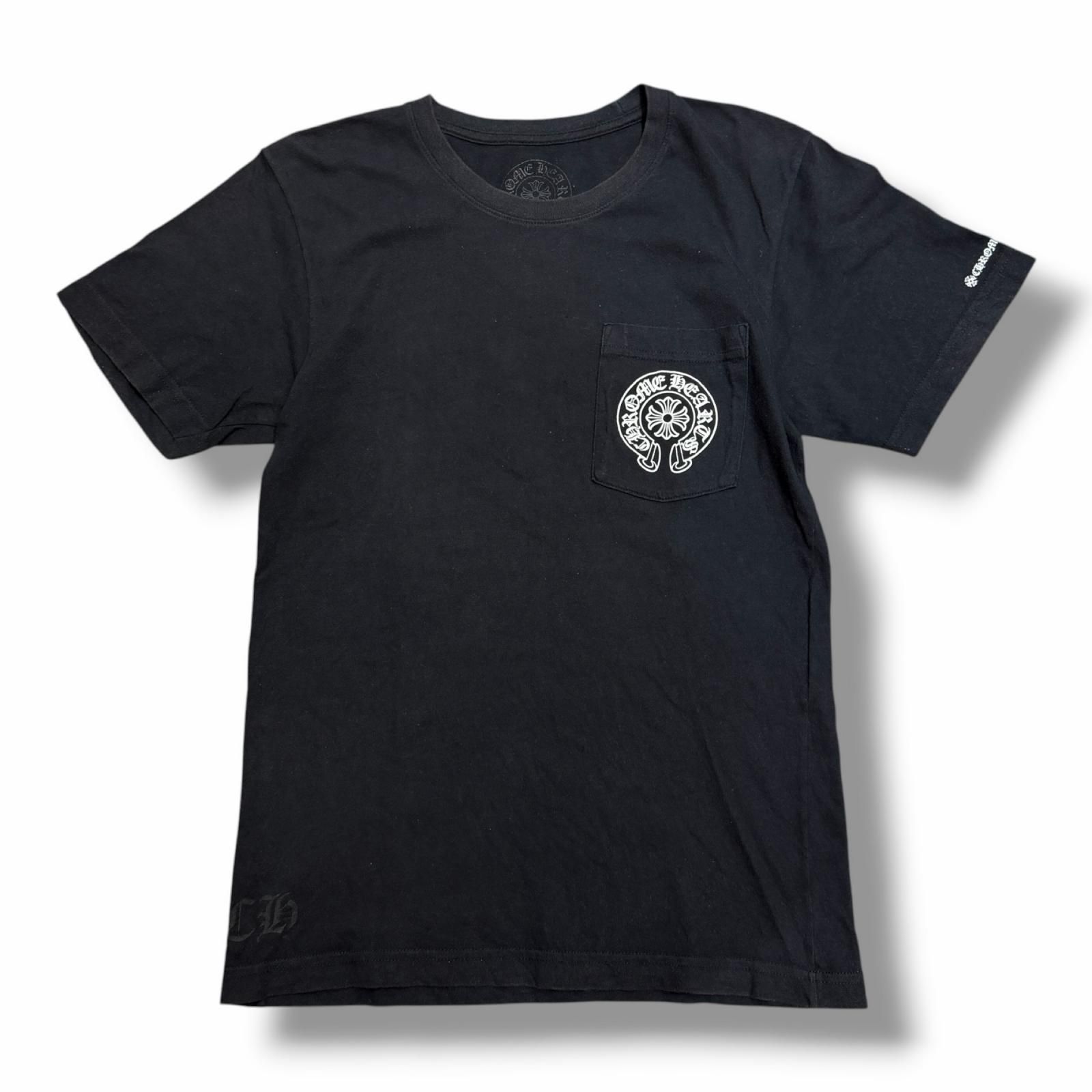 CHROME HEARTS バック ホースシュー プリント ポケットTシャツ 半袖 T