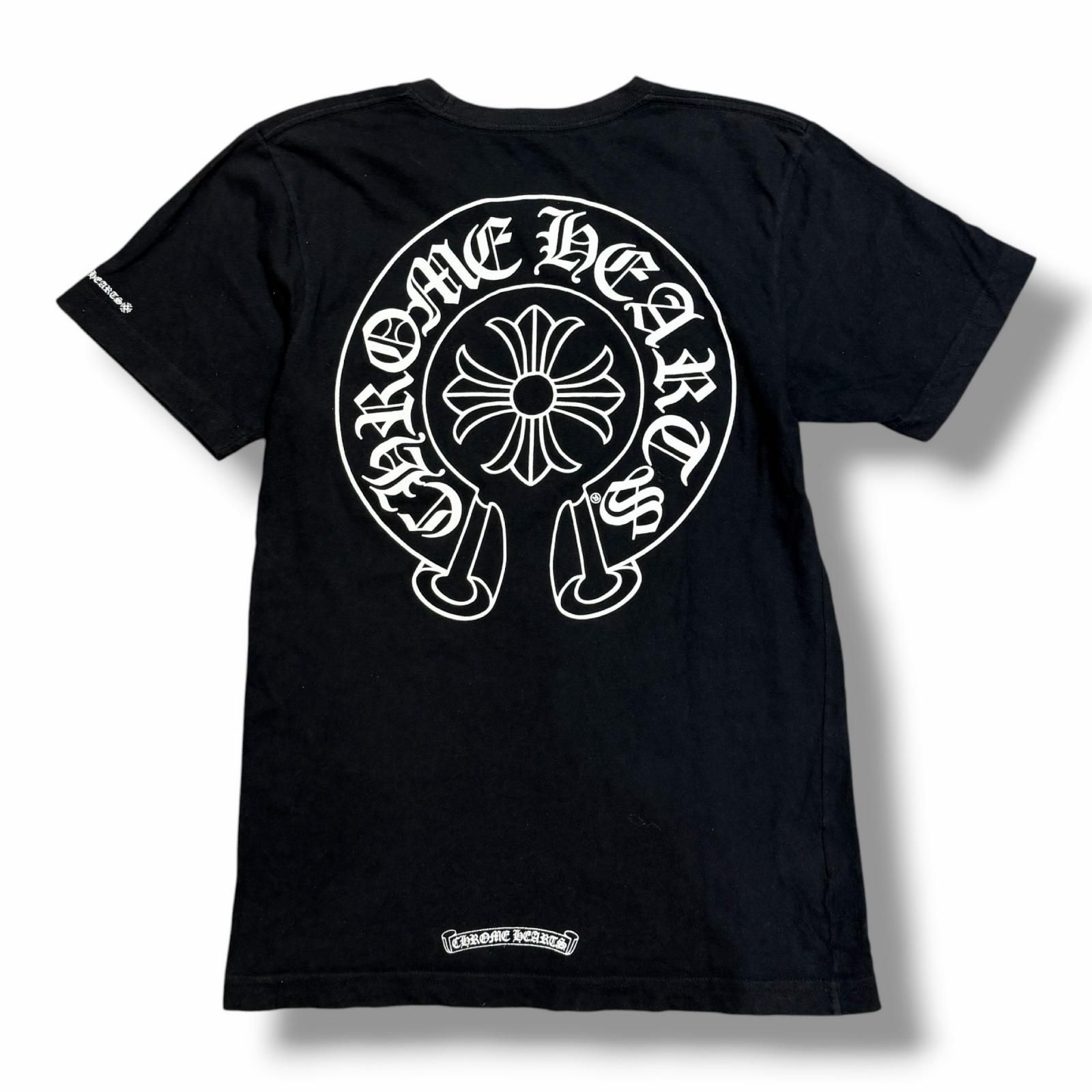 CHROME HEARTS バック ホースシュー プリント ポケットTシャツ 半袖 T