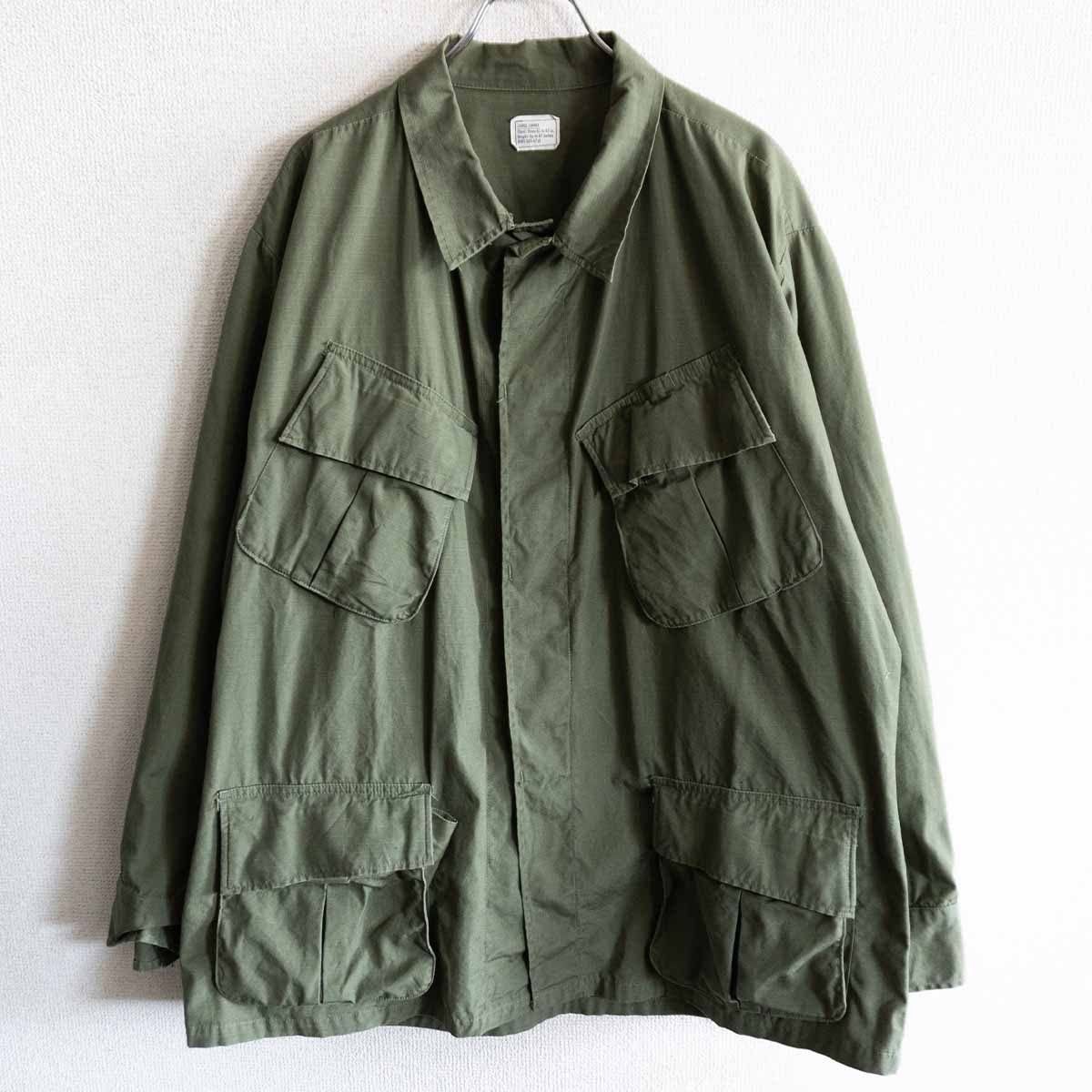 60s】US ARMY【5th ジャングルファティーグジャケット】LARGE-SHORT