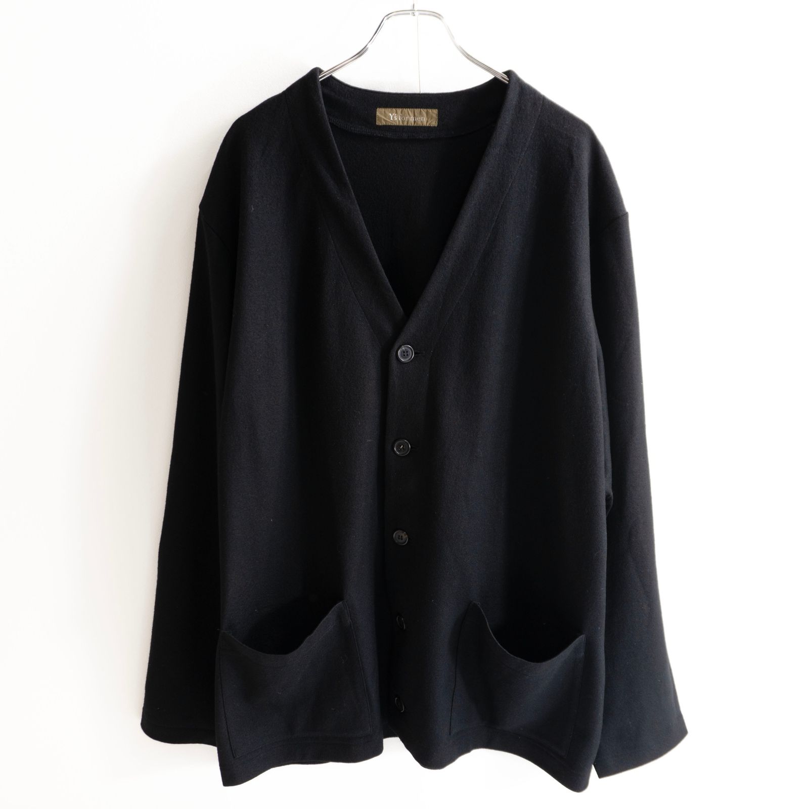 Y`sヨージヤマモトカーディガン 美品】Y's for men【ウール カーディガン】 YOHJI YAMAMOTO ヨウジ