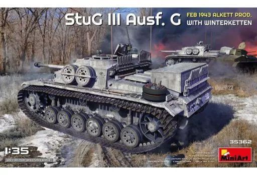 [중고] 프라모델 1/35 III 돌격포 G 타입 1943년 2월 아퀘트 제작 (윈터 트랙 포함) [MA35362]