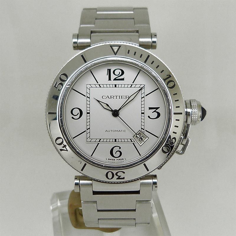 中古カルティエ【Cartier】 W31080M7 パシャ シータイマー シルバー OH済