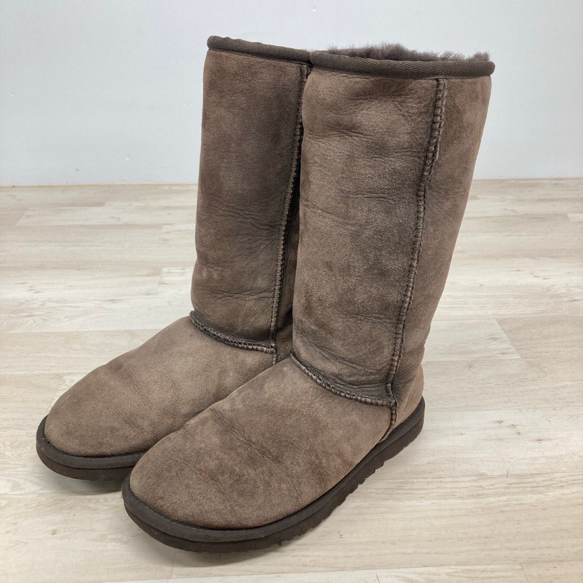 UGG 오스트레일리아 무톤 부츠 클래식 톨 5815 브라운 여성용 W5 (22cm 상당) UGG 클래식 톨 롱 부츠 브라운 [OK05719]