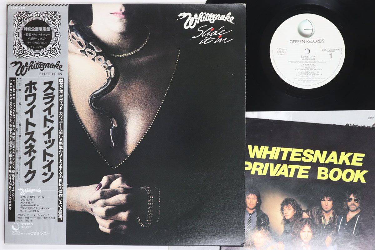 【見本盤】ホワイトスネイク Slide It In LP GEFFENラベル LP Whitesnake Slide It In 32AP2681 GEFFEN