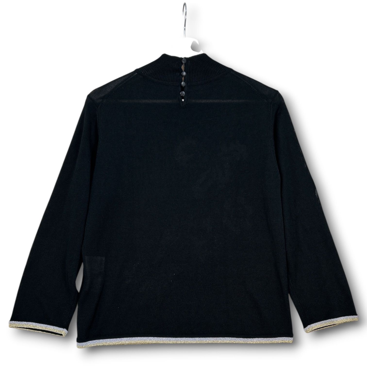 LEONARD レオナール フラワーモチーフ ニットトップス シルク混 花柄