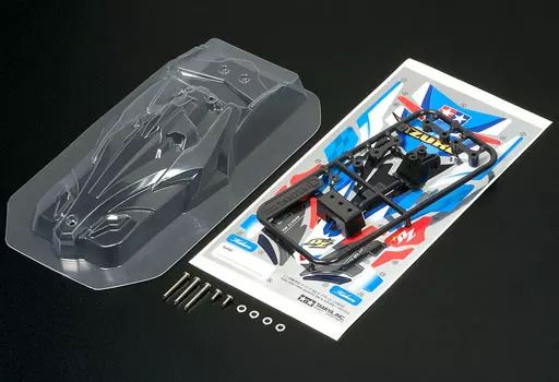 [중고] 프라모델 아반떼 Mk.III 아주르 클리어 바디 세트 미니 4WD 스페셜 프로젝트 [95445]