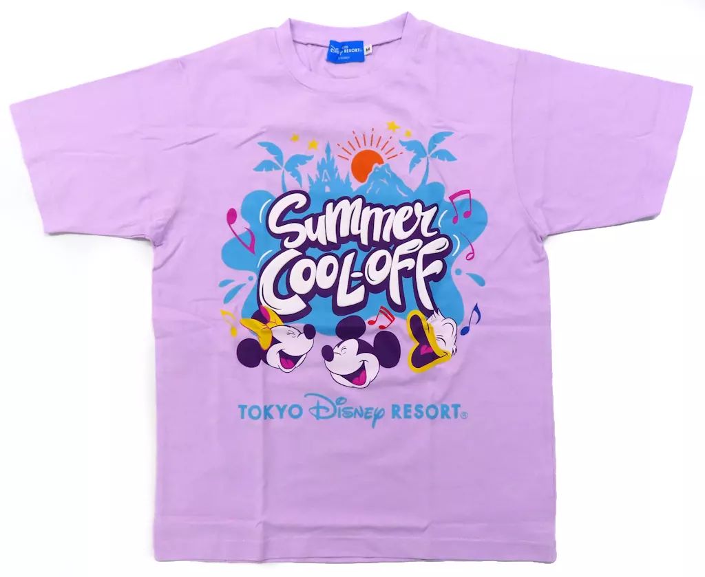 中古】Tシャツ ミッキーマウス＆ミニーマウス＆ドナルドダック サマー