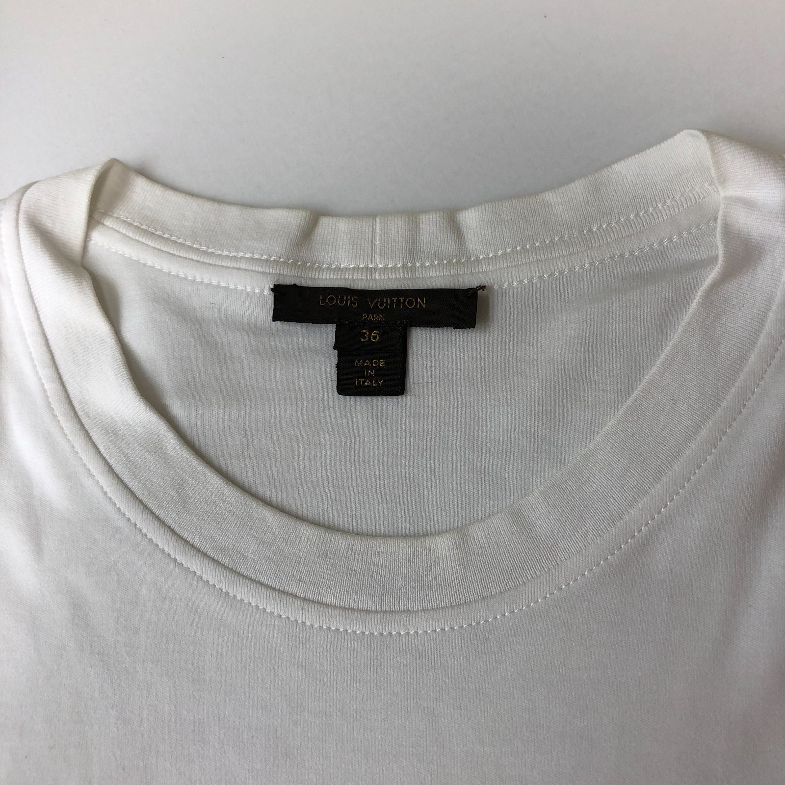 LOUIS VUITTON レディース 半袖 Tシャツ 36サイズ ホワイト 白 