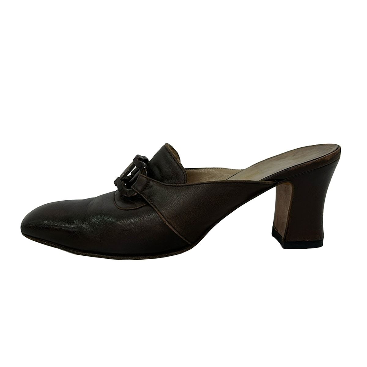 FERRAGAMO/SalvatoreFerragamo(サルバトーレフェラガモ) ミュール 7 C レディース ガンチーニ ブラウン レザー 6,916円