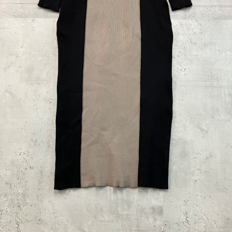 rienda リエンダ F 2WAYバイカラータイトknit ワンピース ロング