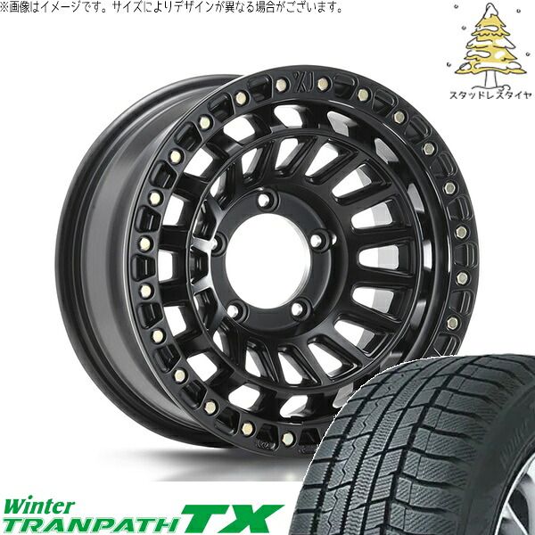 JB64 JB23 JA22 JA12 215/70R16 スタッドレスタイヤ ホイール 4本セット | トーヨータイヤ ウィンタートランパス TX × エムエルジェイ XTREME-J XJ08 サテンブラック 16インチ 5.5J +20 5穴139.7 106,260円