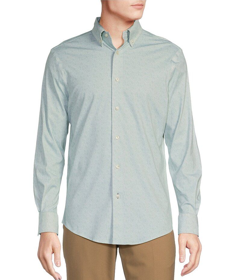 ダニエル クレミュ メンズ トップス シャツ プリント Daniel Cremieux Signature Label Paisley Print Luxe Stretch Long Sleeve W