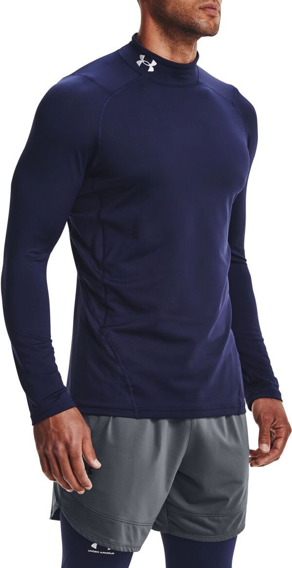 アンダーアーマー メンズ トップス シャツ Under Armour Mens ColdGearmour Fitted Mock Midnight NavyWhite ホワイト 15,895円