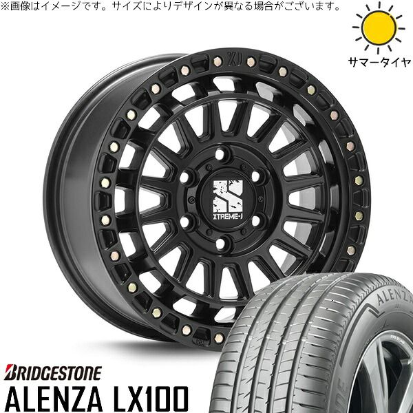 トライトン 265/70R17 サマータイヤ ホイール 4本セット | ブリヂストン アレンザ LX100 × エムエルジェイ XTREME-J XJ08 サテンブラック 17インチ 8J +20 6穴139.7 131,093円