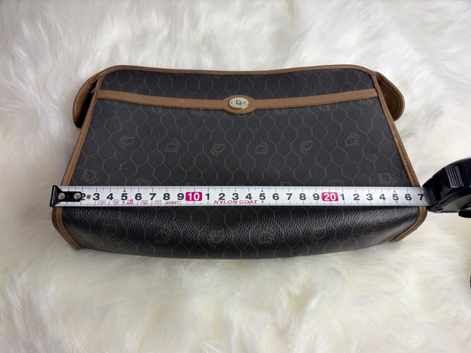 Christian Dior ディオール ハニカム クラッチバッグ ヴィンテージ Christian Dior クリスチャンディオール ハニカム柄 ヴィンテージ