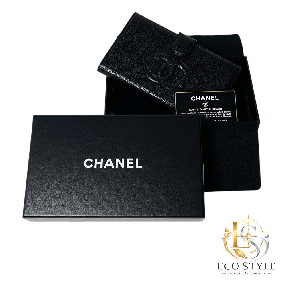 CHANEL(シャネル)シャネル キャビアスキン長財布 大きなココマーク型