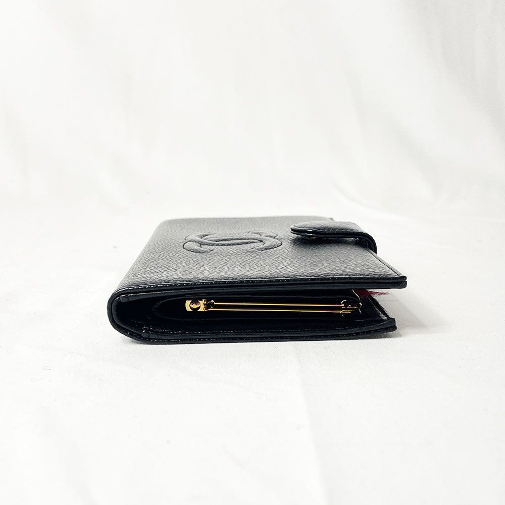 CHANEL(シャネル)シャネル キャビアスキン長財布 大きなココマーク型