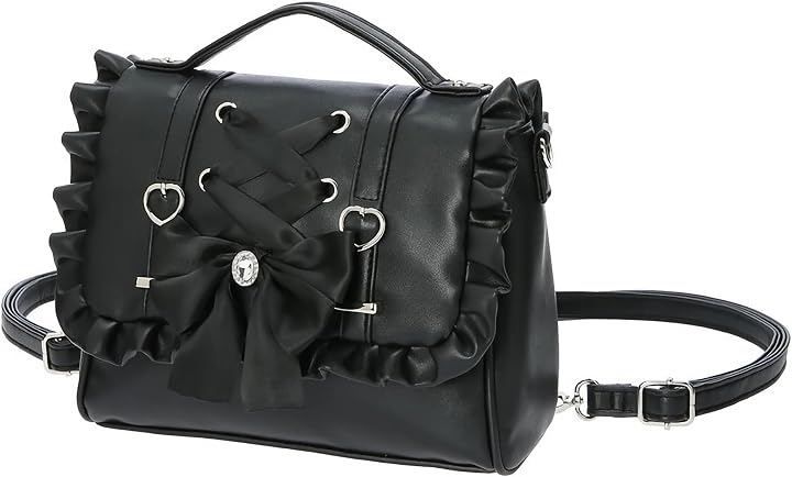 Rowaica Mine Bag, Large Capacity, 3 Way Shoulder Backpack, Handbag, Mass Production Recommended Hunting Event, Live Outing (Black, Height 22cm x Width 27cm x Gusset 8.5 cm)