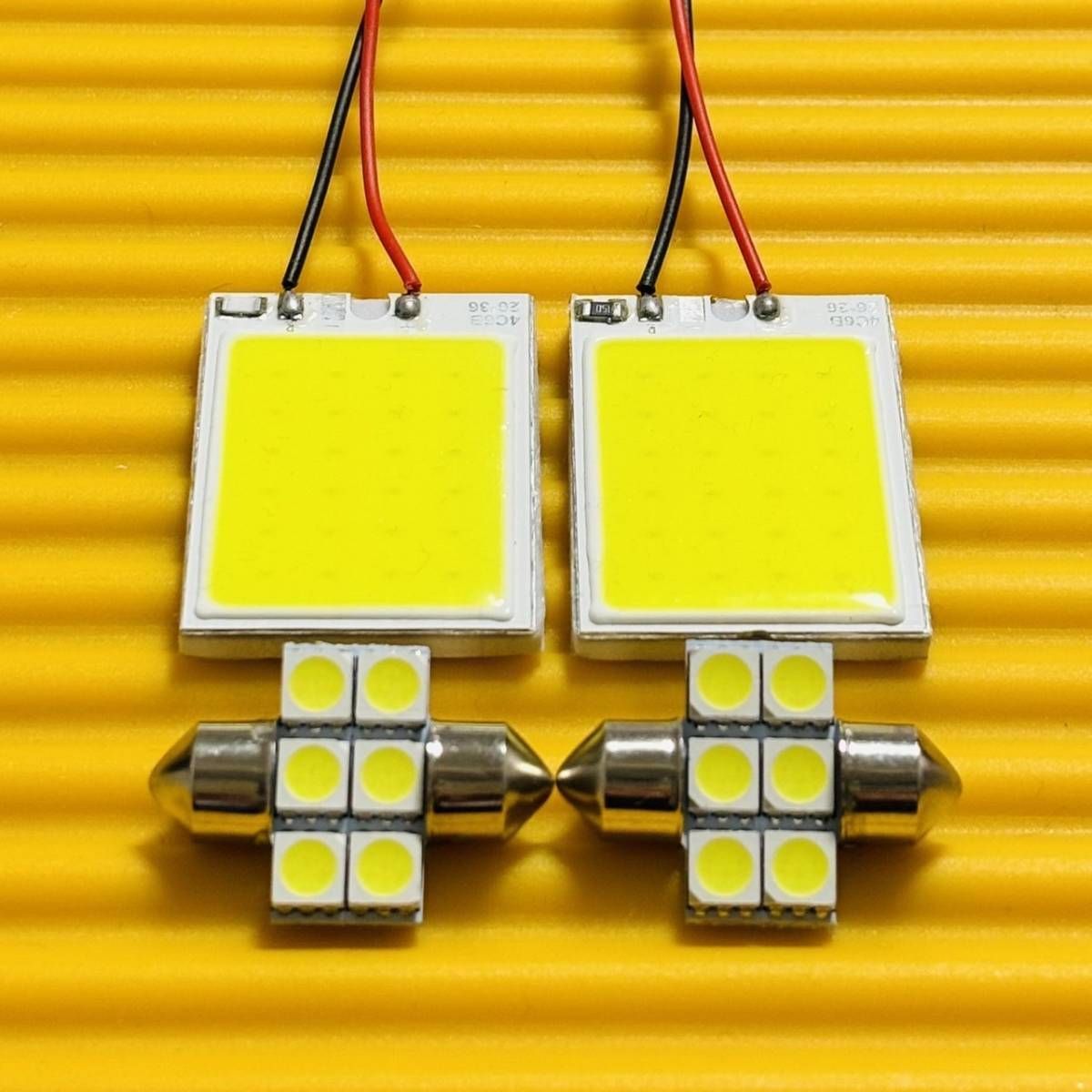 ホンダ バモス☆爆光 ヘッドライト T10 LED ルームランプ 10個セット お得セット◇HM1/2 バモス 爆光! T10 LED COB全面発光 ルームランプ 4