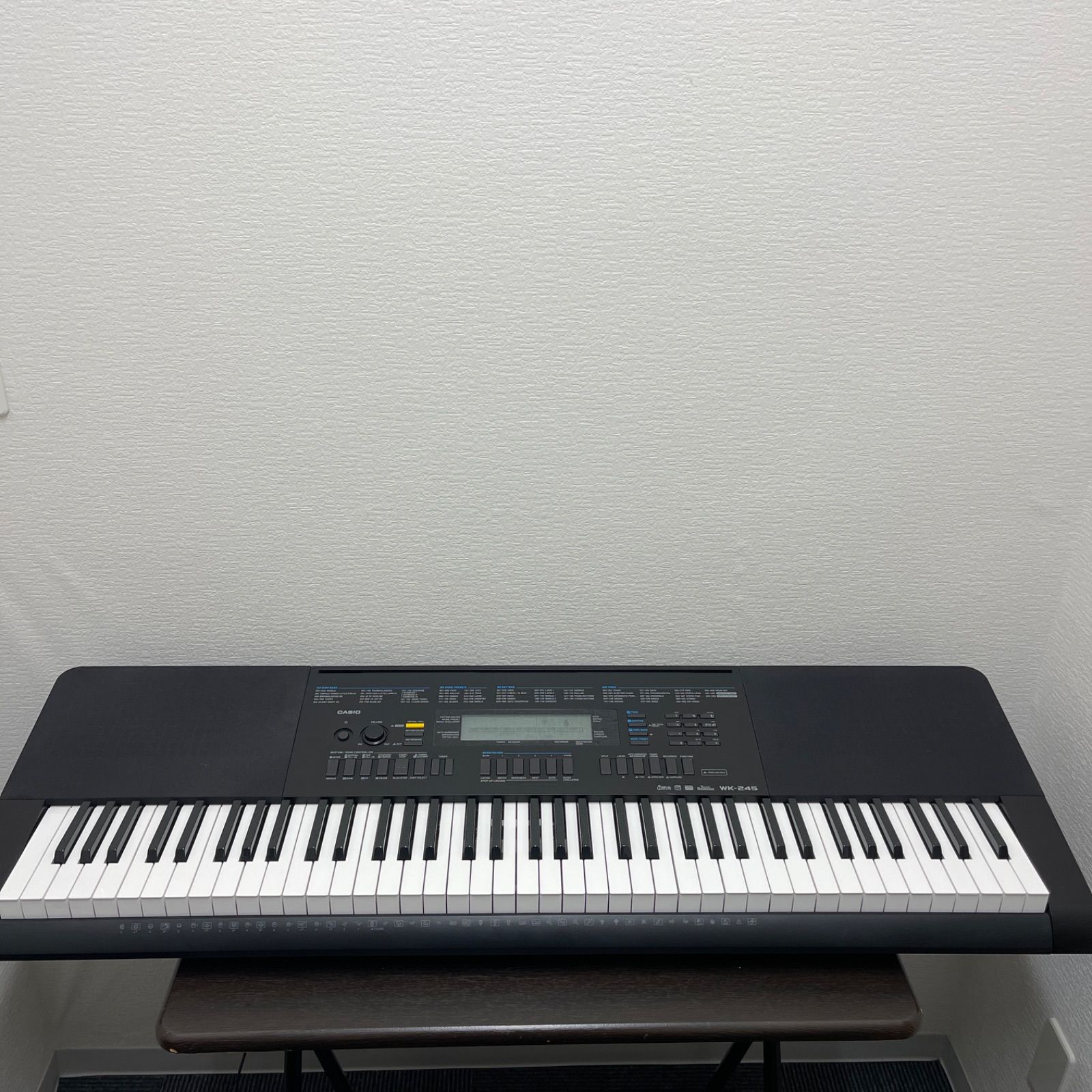 76鍵盤・動作良好】CASIO ベーシックキーボード WK-245 / 譜面立て付