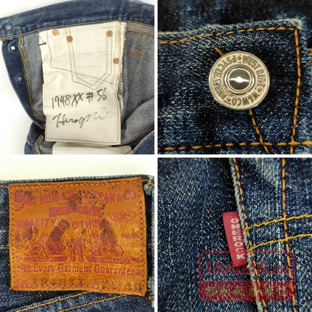 05w24174 WESTRIDE × ONE PIECE OF ROCK 限定デニム 1948XX 収納袋付き