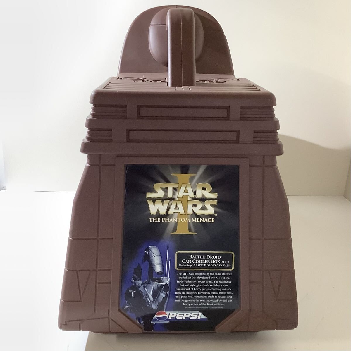 未使用　ペプシ懸賞品　スターウォーズ バトルドロイド缶クーラーボックス STAR WARS スターウォーズ バトルドロイド缶クーラーボックス ブラウン