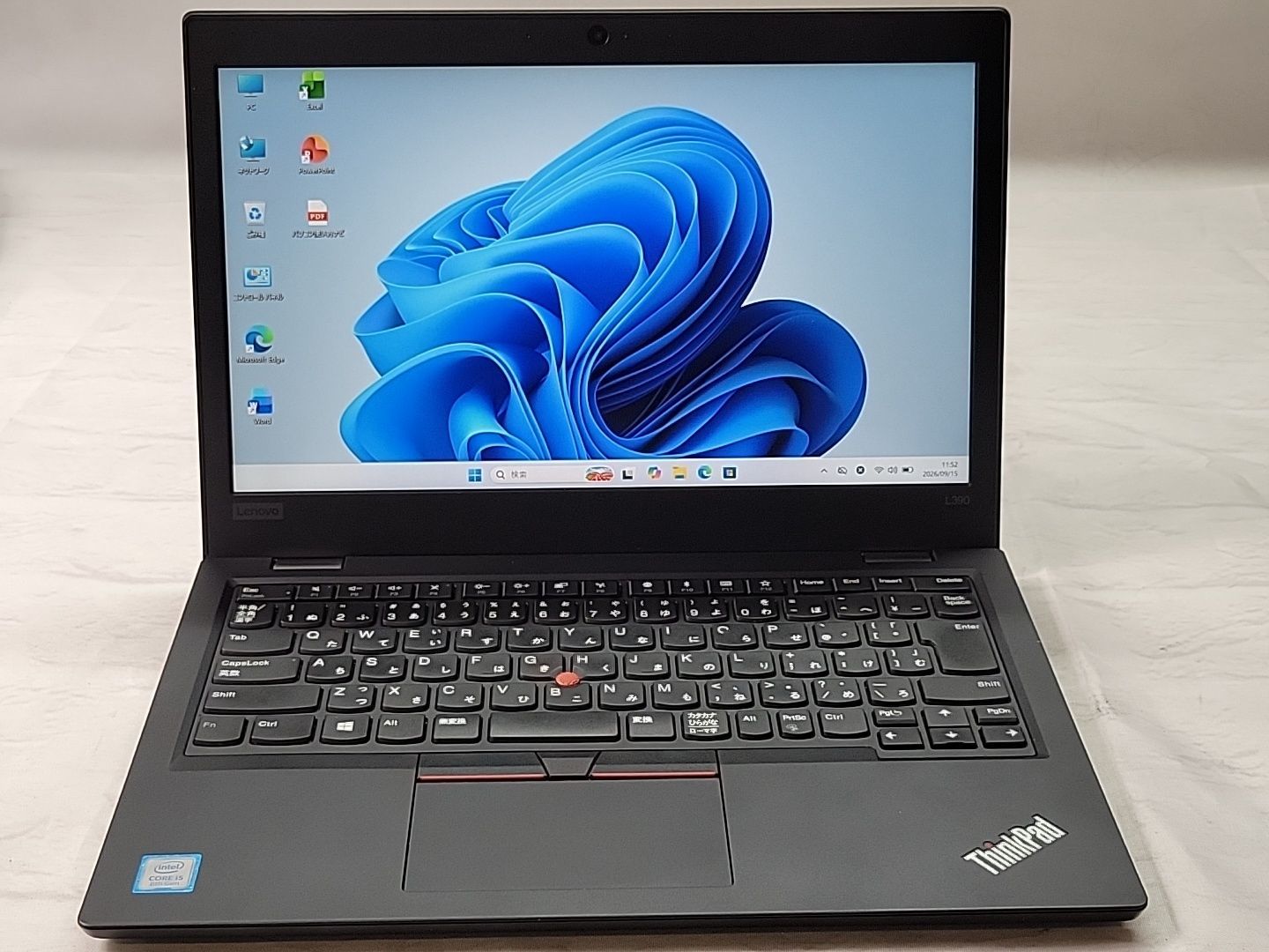 【整備済み美品】【送料無料】【7日保証】ノートパソコン/Lenovo ThinkPad L380/i5-8250U/メモリ8GB/256GB SSD/13.3/Win11/Office付き/PO5087_0135