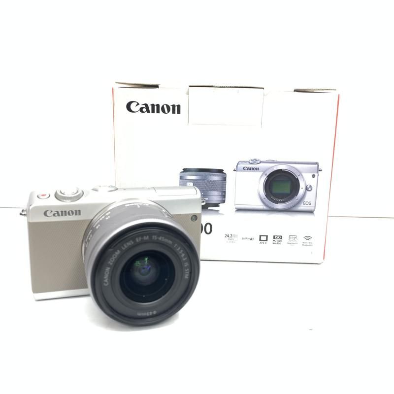 [Used] Used Canon EOS M100 EF-M15-45 IS STM Lens Kit Grey Digital SLR Camera [92]