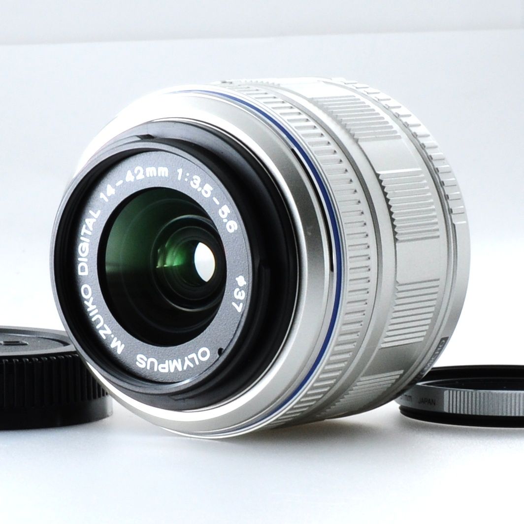 【オリンパス】Olympus M.ZUIKO DIGITAL 14-42mm F3.5-5.6 silver オートフォーカス レンズ [Exc+5] #W801C
