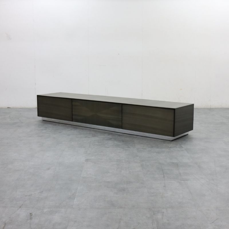 展示品 IDC大塚家具 デコレ2 幅210cm TVボード/AVボード/テレビ台/ローボード バスウッド材 府中家具 松岡家具製造 63万 60,500円
