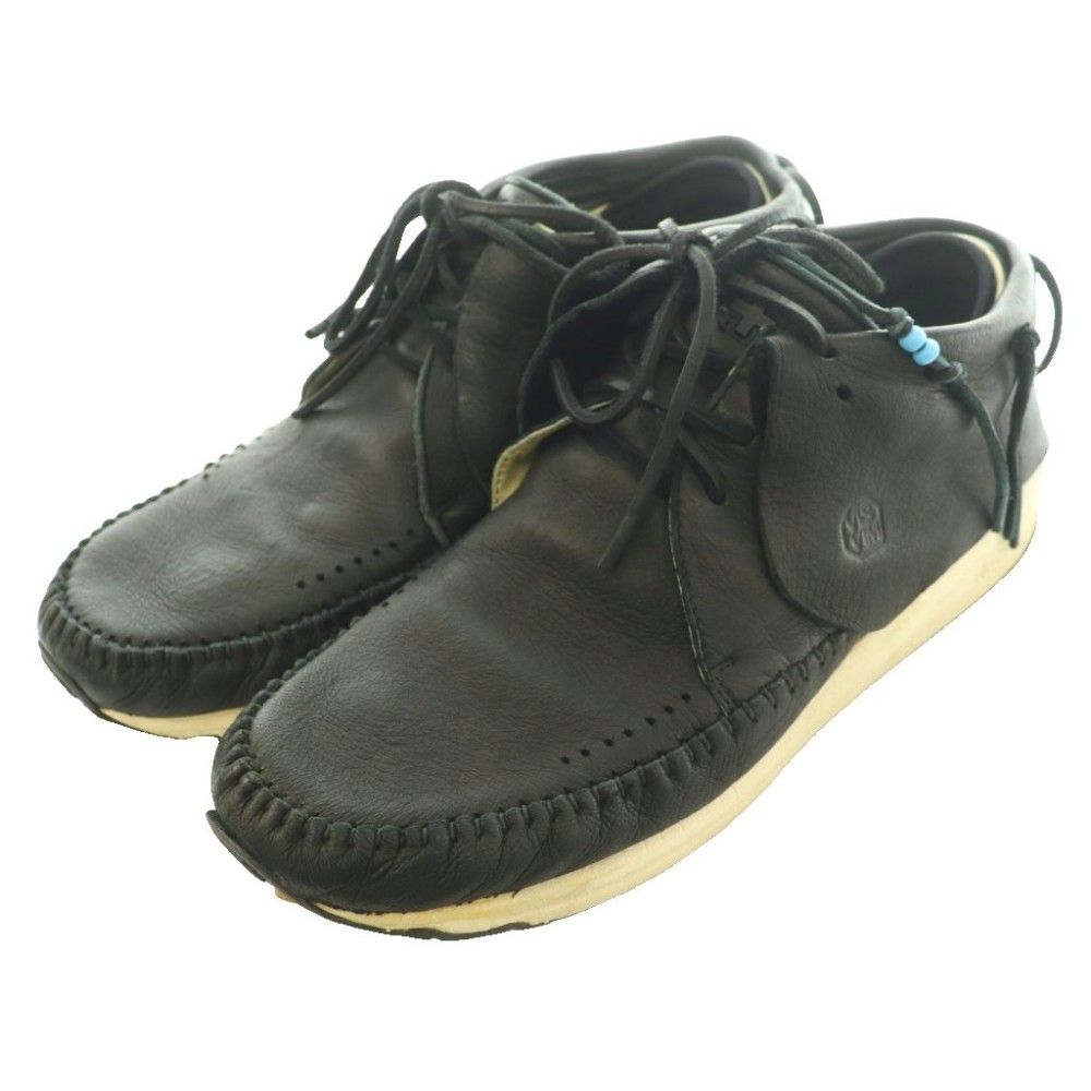 ビズビム VISVIM FBT-ELK モカシンシューズ スニーカー レザー US9 黒 ブラック /KW ■GY62 ▲H