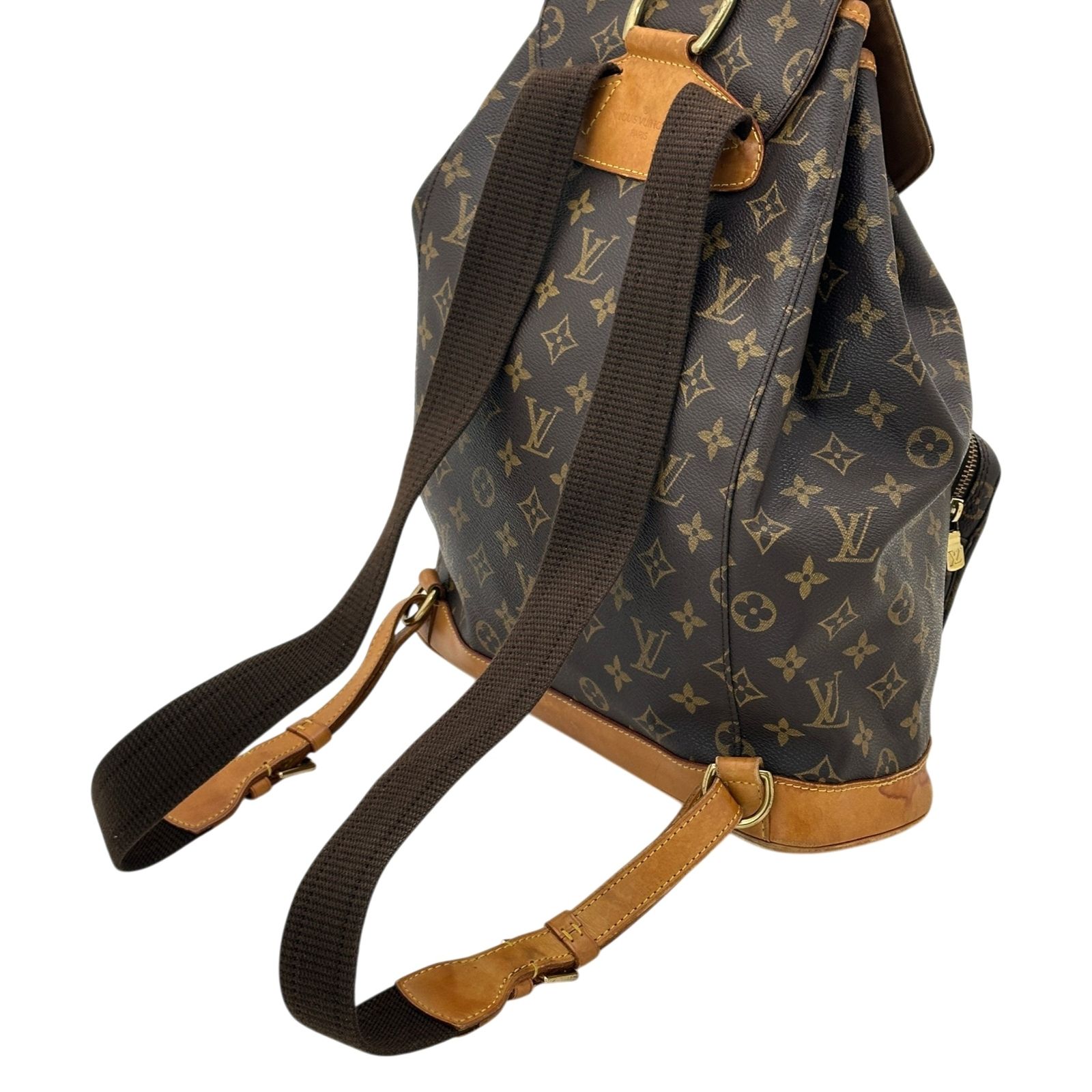 中古】ルイヴィトン モノグラム モンスリGM バックパック リュック LV 