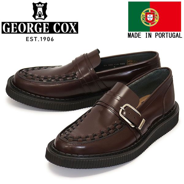 GEORGE COX (ジョージコックス) HATTON Monk Loafer EVAソール レザーローファーシューズ 030 Oxblood UK9.5-約28.5cm 32,175円