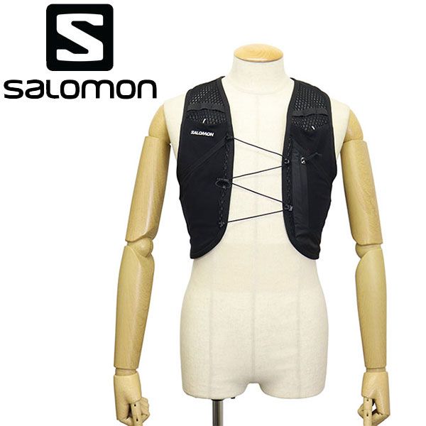 Salomon (サロモン) LC2205100 ACTIVE SKIN 8 NO FLASKS ユニセックス ランニングベスト BLACK / METAL SL132 S