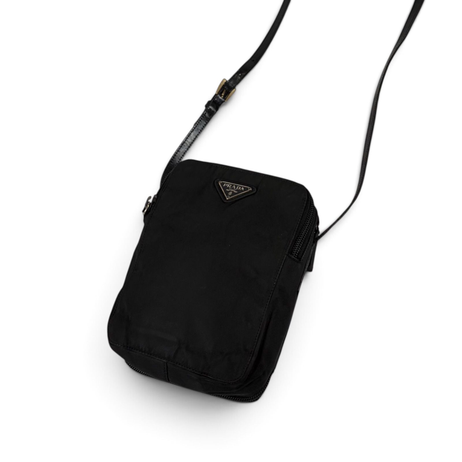 PRADA Triangle Logo × Tessuto Nylon Crossbody Bag プラダ